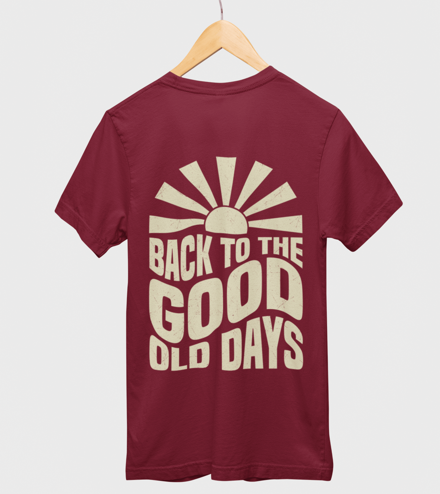 Unisex Shirt Backside Print - Stylischer Retro-Look