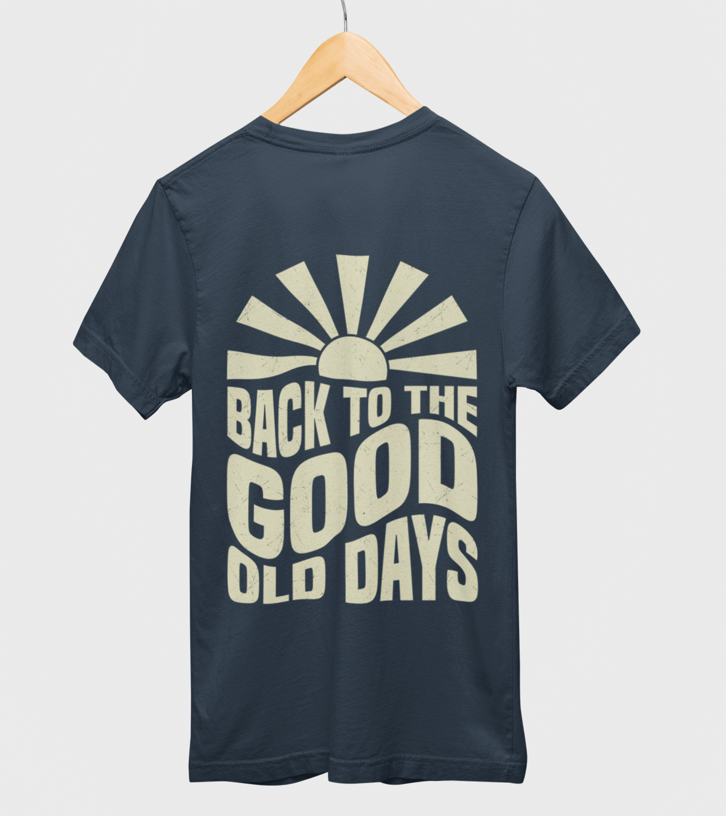 Unisex Shirt Backside Print - Stylischer Retro-Look