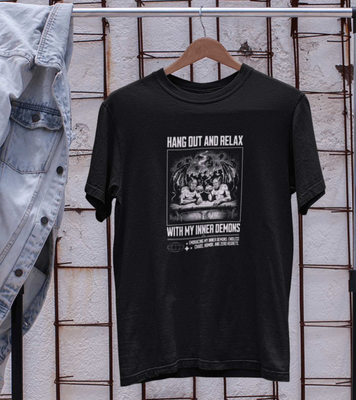 Unisex Edgy T-Shirt im Dark Humor Style