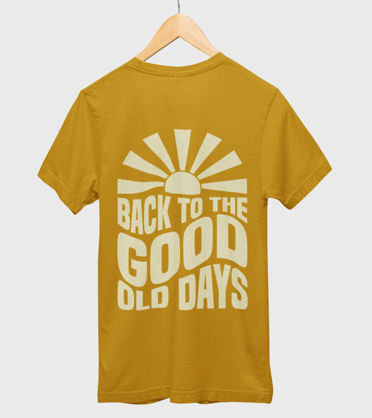Unisex Shirt Backside Print - Stylischer Retro-Look