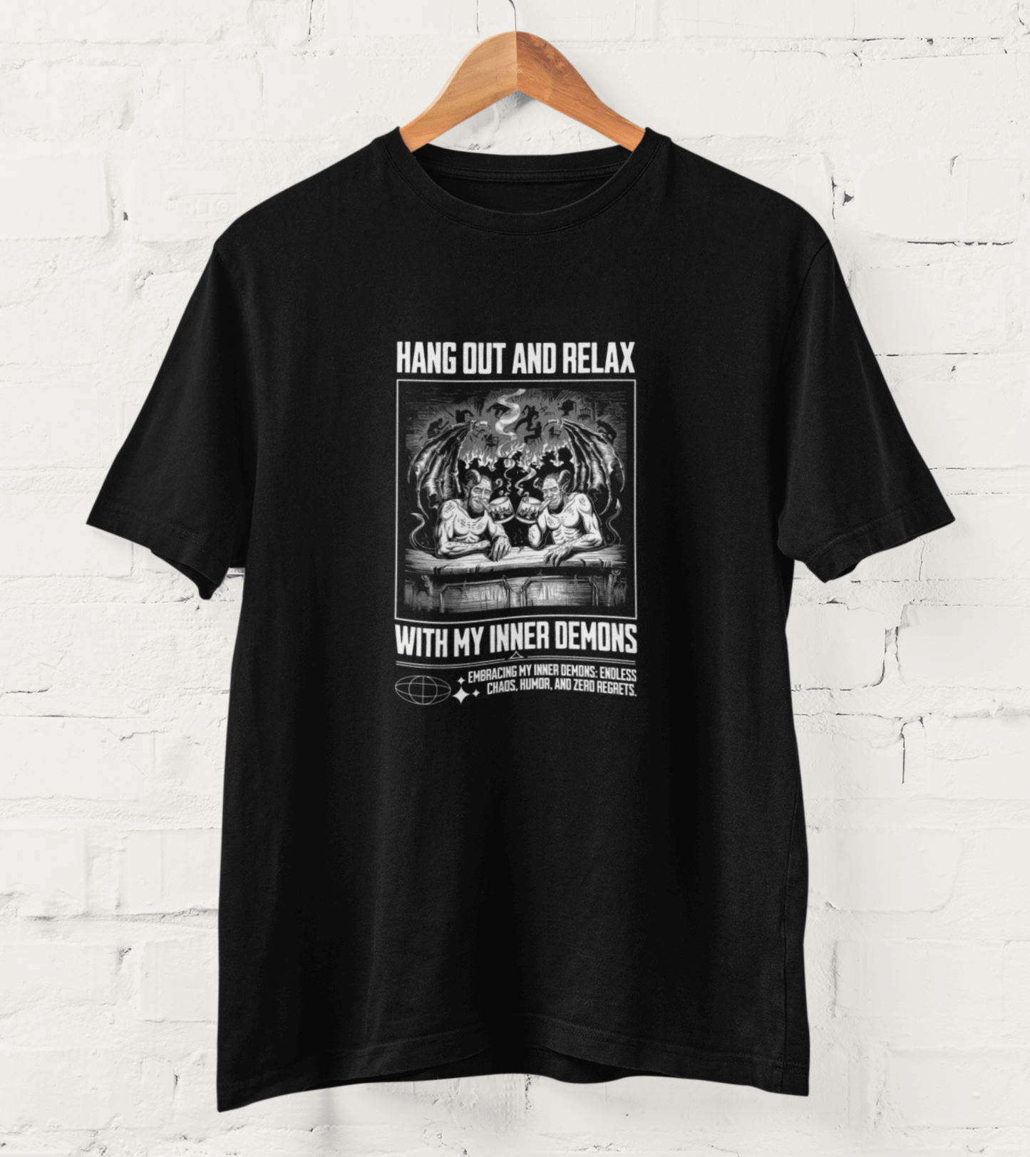 Unisex Edgy T-Shirt im Dark Humor Style